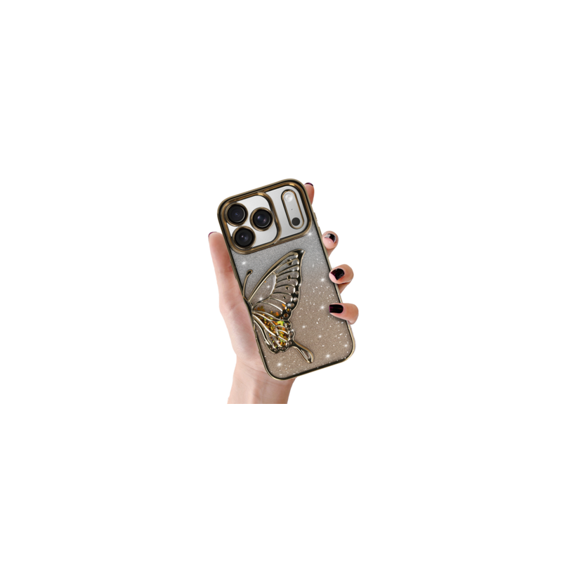 Tel Protect Butterfly Water Case for Iphone 17 Pro Max gold
