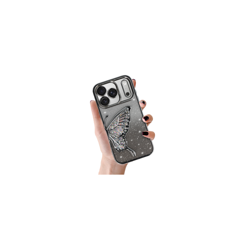 Tel Protect Butterfly Water Case for Iphone 17 Pro Max silver