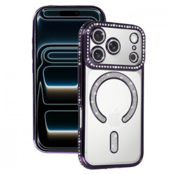 Bling Magsafe Case for Iphone 17 Pro Max purple
