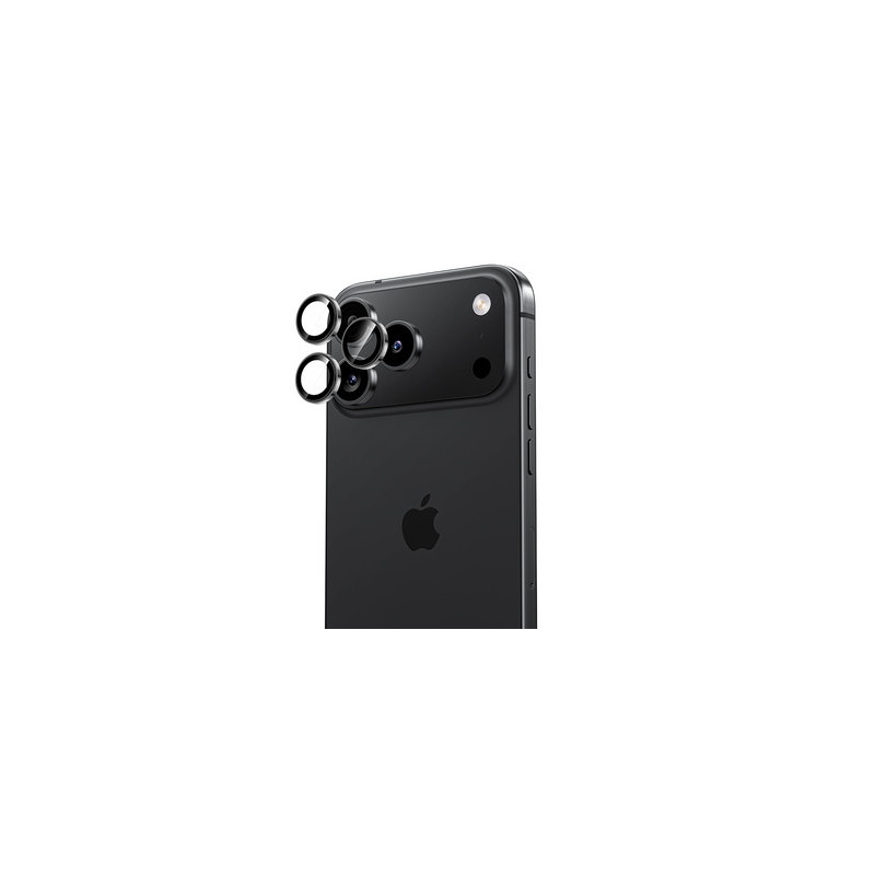 Benks Tempered glass DR Sapphire Lens Protector on camera for Iphone 17 Pro/17 Pro Max (lens 3 pieces) black
