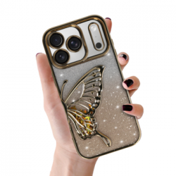 Tel Protect Butterfly Water Case for Iphone 17 Pro gold