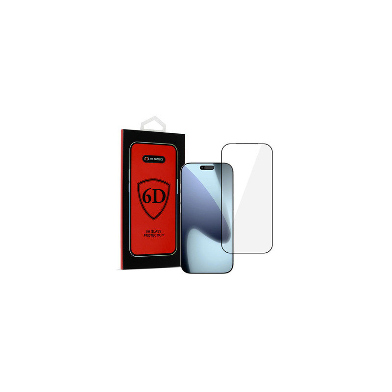 Tel Protect Full Glue 6D Tempered Glass for IPHONE 17 PRO BLACK