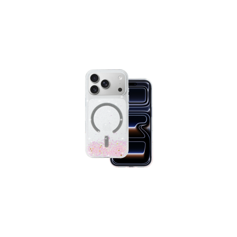 Tel Protect Moonlite Magsafe Case for Iphone 17 Pro pink clear