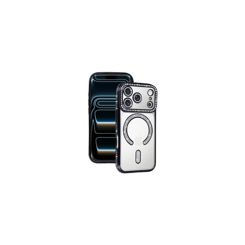Bling Magsafe Case for Iphone 17 Pro black