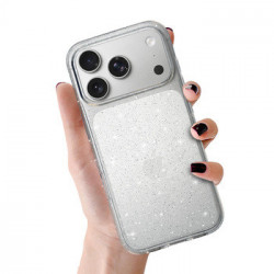 Crystal Glitter Case for Iphone 17 Pro Silver