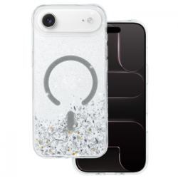 Tel Protect Moonlite Magsafe Case for Iphone 17 Air silver clear