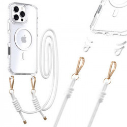 Tel Protect Strap Clear Case for Iphone 17 Air white