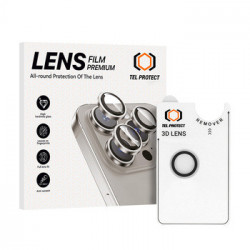 Tempered glass Tel Protect 3D Lens on camera for Iphone 17 Air transparent (lens 1 piece)