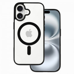 Acrylic Color Magsafe Case for Iphone 17 black