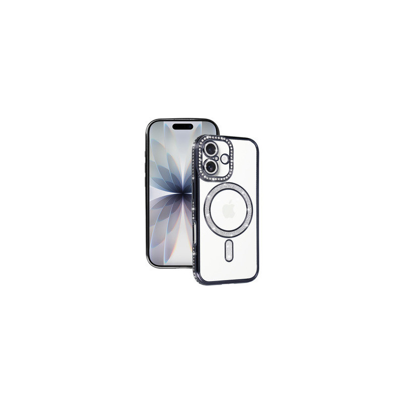 Bling Magsafe Case for Iphone 17 black