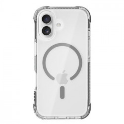 Rock Crystal Clear Magnetic Series Case for Iphone 17 transparent-black