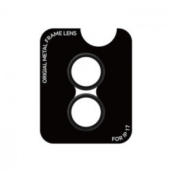 Rock Tempered glass Pure Series Camera Lens on camera for Iphone 17 (lens 2 pieces) black