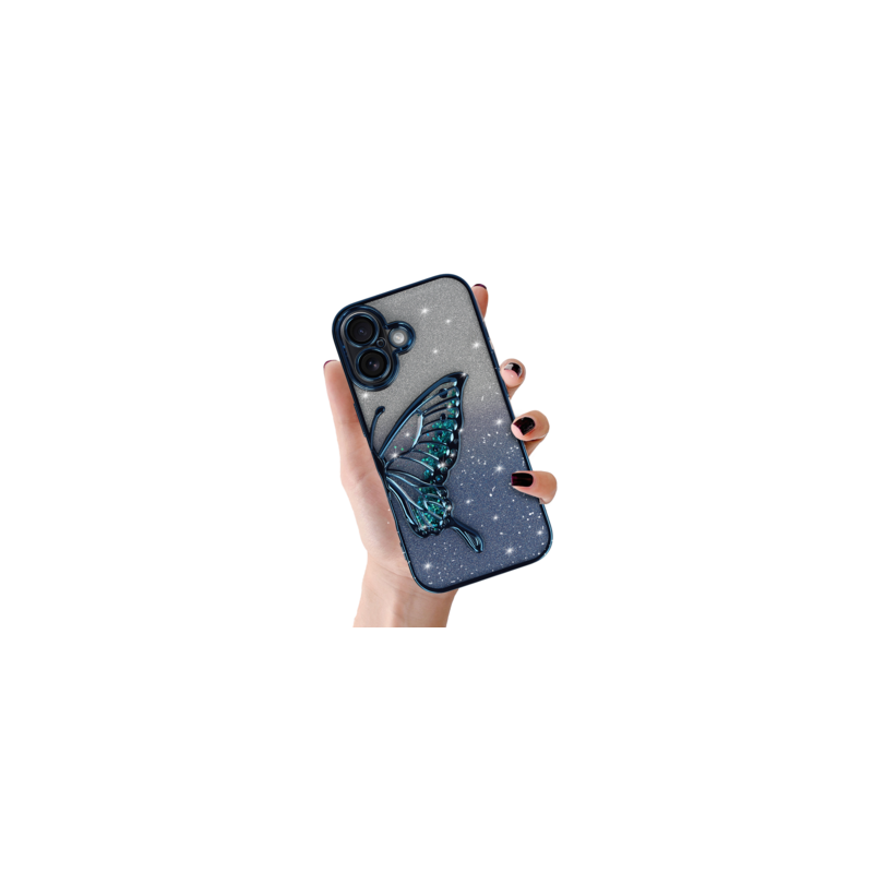 Tel Protect Butterfly Water Case for Iphone 17 blue