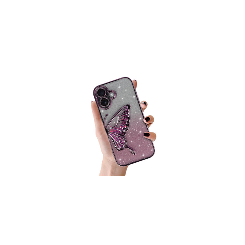 Tel Protect Butterfly Water Case for Iphone 17 pink