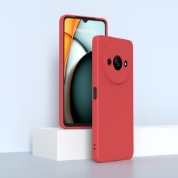 Silikónové puzdro pre Xiaomi Redmi A3, malinové
