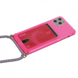 Fluo puzdro STRAP Iphone 7 Plus/8 Plus ružové