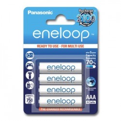 Nabíjateľné batérie Panasonic Eneloop R03 / AAA 750MAH - 4ks blister