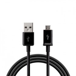 Kábel HQ - SAM ECB-DU4ABE - USB na Micro USB - 1 meter Black (Hromadná)