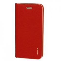 Puzdro Vennus Book Case s rámom pre Samsung Galaxy S21 FE červené
