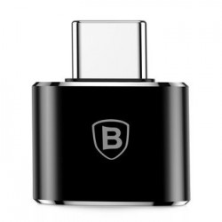 Adaptér Baseus - samec typu C na zásuvku USB - OTG (CATOTG-01) čierny