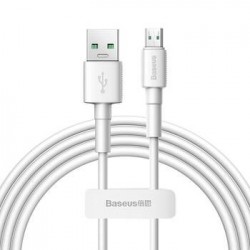 Kábel Baseus Mini biely - USB na Micro USB - 20W 4A 2 metre (CAMSW-E02) biely