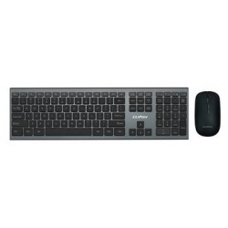 Cliptec Set multimediálna klávesnica + optická myš 1200DPI Slimline Air RZK350 bezdrôtová čierna
