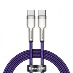 Baseus Cable Cafule Metal - Typ C až Typ C - PD 100W 1 meter (CATJK-C05) fialová